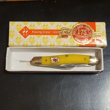 Vintage Robt Klaas 175TH Anniversary Kissing Crane Three Blade knife #KC3328 picture