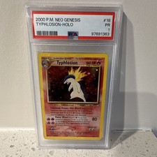 2000 Pokémon Neo Genesis Typhlosion Holo #18 English PSA 1 Cert 97691363 picture