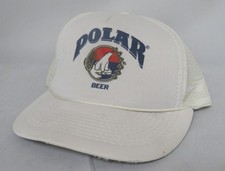Vintage POLAR BEER cerveza pilsner Baseball Trucker Hat Cap - snapback (VG) picture
