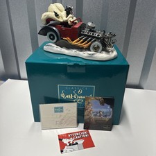 WDCC De Vil On Wheels /500 101 Dalmatians Villain Cruella De Vil Signed picture