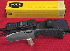 NOS BUCK TOPS CSAR-T 690 USA Fixed Blade Knife 420HC-Black G10 Molle Sheath Box picture