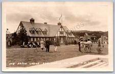 K35/ Adele en Haut Quebec Canada RPPC Postcard c1940s Ste Adele Lodge 86 picture