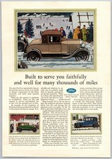 Vintage 1929, Ford, Fordor Sedan, Auto, Automobile, Car, 20's Print Ad picture