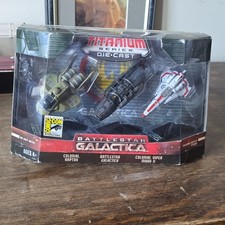 Hasbro Titanium Series Die-Cast Battlestar Galactica SDCC 2007 Exclusive 3-Pack picture