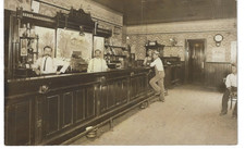 RPPC Erie PA Bar-Saloon-Interior Bartenders Pennsylvania 1910 Photo Postcard picture
