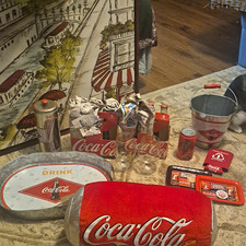 vintage-style Coca-Cola branded kitchenware, novelty collectibles Lot picture