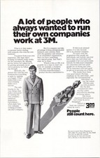 3M 1972 Original Print Ad Entrepreneur Business Career Vintage picture