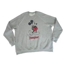 Disney Parks Mickey Mouse Sweatshirt 2XL XXL Gray Walt Disney World Pullover EUC picture
