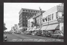 Mason City Iowa IA 1940s RPPC Fed Ave, Kresge, Abels, Englers, Damons, Hamilton picture