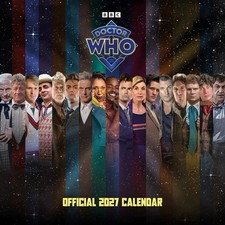 Doctor Who 2027 Wall Calendar, BBC Sci Fi TV Series, Time Travel Fan Gift picture