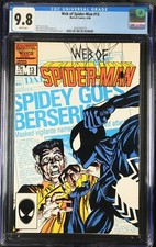Web of Spider-Man #13 CGC 9.8 White Pages 🔥💎 NM/M Marvel 1986 Black Costume picture