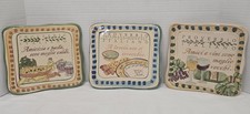 3 Vtg Italian Proverb Trivets Cortopassi Family Tiles 2006/07/08 Hand Painted picture