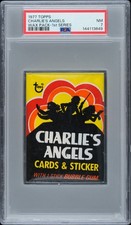1977 Topps CHARLIE'S ANGELS 1ST SERIES Wax Pack Graded PSA 7 NM  picture