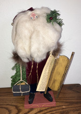 Vintage Handcrafted Primitive Santa Claus by Folk Artist Phyllis Kennebeck picture