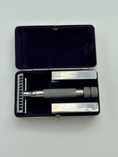 Vintage Eclipse Red Ring Safety Razor with Box picture