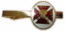 Knights Templar Crusaders Skull Crossbones Masonic Freemason Suit Tie Bar Clip picture