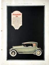 1918 Ad (10 X 14 inches) Marmon 34 Roadster picture