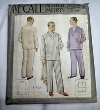 RARE Vintage 20's McCall's Sewing Pattern ~ 4720 ~ Mens Pajamas ~ Size 38 ~ 1929 picture