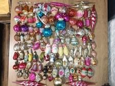 Huge Lot 115+ Vintage Soviet Glass Christmas Ornaments Figural Clips USSR Xmas picture