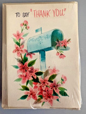VINTAGE American Greetings pack of 12 Thank You Note cards with envelopes-SEALED picture