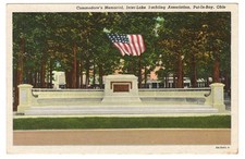 Put In Bay Ohio Inter-Lake Yachting Association Commodores Memorial Postcard picture