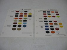 1985 Commercial Vehicles Original PPG Ditzler 2 Page Paint Color Chip Chart picture
