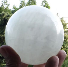 NATURAL CLEAR QUARTZ CRYSTAL SPHERE BALL HEALING GEMSTONE 40-200MM + FREE STAND picture