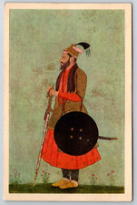 c1950s Miniature Portrait of Prince Murad Baksh Shah Jahan Son Vintage Postcard picture