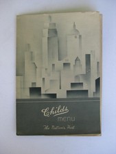 Vtg 1938 Childs The Nation's Host Restaurant Menu Art Deco New York, NY Rare picture