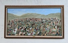 General Custer's Last Battle Oil on Canvas by Justin Wilbur Morgan 1929-2009 picture