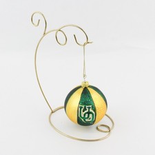 University of Oregon Mercury Glass Ornament With Brass Ornament Stand picture