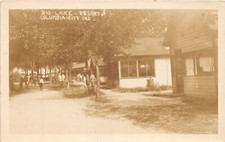 J62/ Columbia City Indiana RPPC Postcard c1920s Big Lake Resort  366 picture