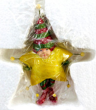 Patience Brewster YELLOW STAR BOY original 2001 Krinkles NEW Department 56 picture