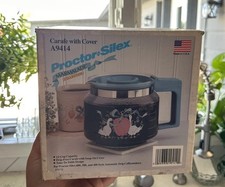 NIB Vintage proctor silex marmalade goose geese coffee maker machine pot  picture