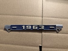 1963 Ford Booster License Plate Frame Piece Fairlane F100 Falcon Galaxie METAL picture