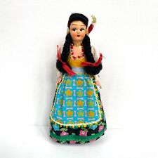 Vintage Italian M.C Bonomi Folk Doll Country Girl Ethnic Dress 8'' Made in Italy picture