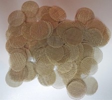 200 Pcs 5/8 Inch 0.625 Inch 15.833mm Highest Quality Brass Pipe Screen US picture
