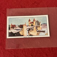 1937 C.W.S. “Famous Bridges” THE BONN (RHINE) Tobacco Card #35 VG-EX picture