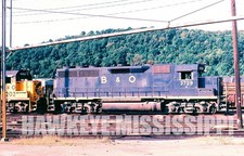 ORIGINAL SLIDE B&O 3729 glenwood pa OCT-1982 35MM TRAIN ENGINE PHOTO picture