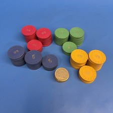 Vintage Nox Horse Head Poker Chips 98 + 11 Coin Castle Tokens Lot 109 Pcs picture