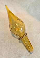 Vintage MCM Empoli Amber Glass