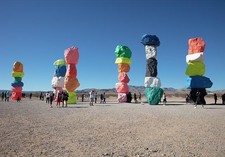 Las Vegas Nevada 2016 Seven Magic Mountains Ugo Rondinone art installation picture