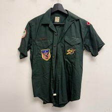 Vintage 1960s BSA Boy Scouts Explorer Shirt Patched Macon Georgia picture