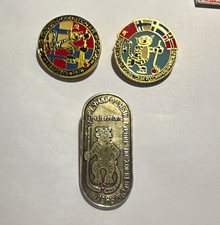 Vintage USSR Bandy Hockey 1976 Khabarovsk Badge Pin Set 3 Soviet Sports Tiger picture