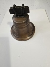 Liberty Bell Coin Bank Cast Metal 4 1/2” Tall picture