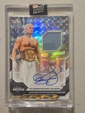 2026 TOPPS NOW CODY RHODES FOILFRACTOR #1/1 AUTO EVENT USED MAT WRESTLEMANIA picture