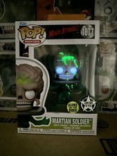 Custom Bloody GITD Funko Pop #1877 Mars Attacks Martian Soldier Glow picture