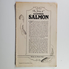 1927 Associated Salmon Packers Canned Salmon Recipe Cookbook NO Reserve picture