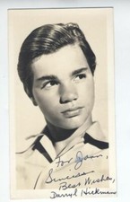 DARRYL HICKMAN CHILD ACTOR SIGNED PHOTO DOBIE GILLIS GRAPES OF WRATH AUTOGRAPH picture