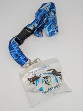 RARE SeaWorld 50th Celebration Pass Member Lanyard And Pass Holder picture